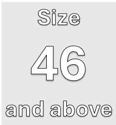 Size 46 and above
