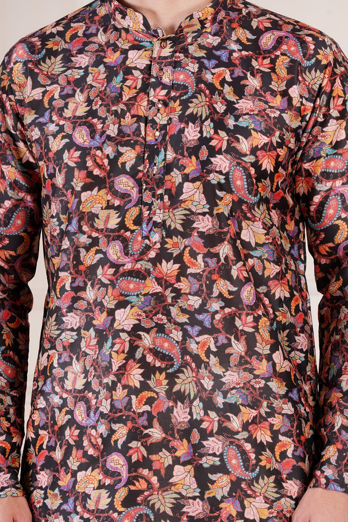 Premium Kurta for Men - Elegant Floral Print for all Occasions