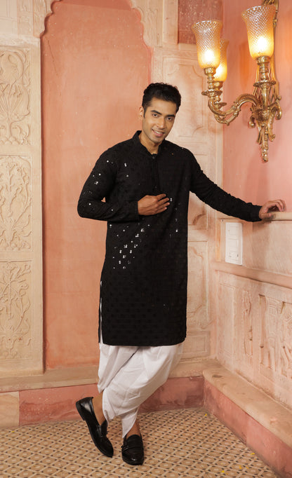 Men Unique color Kurtas with intricate thread work and sequin design | Traditional Ethnic Festive Wear
